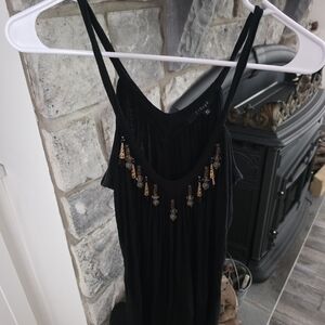 T-Bags Black and Gold Embellished Camisole